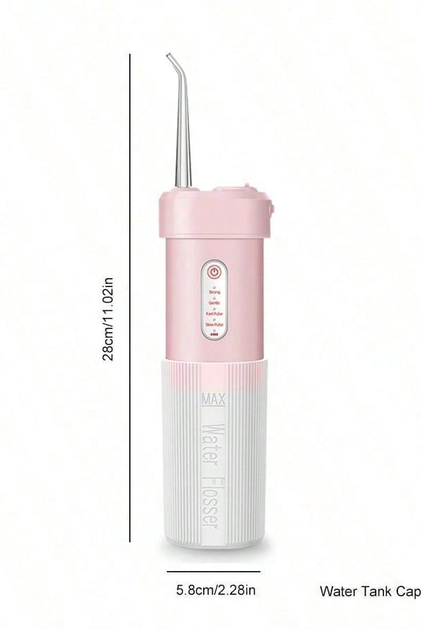 Cordless Water Flosser - Teeth Cleaner -3 Modes Teeth Cleaner With 4 - back view