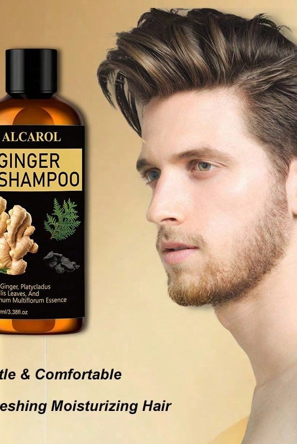Ginger Hair Care Shampoo with Platycladus Orientalis & Polygonum - angle view