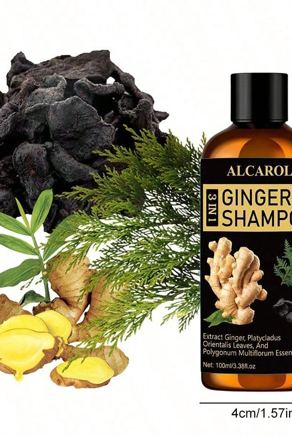 Ginger Hair Care Shampoo with Platycladus Orientalis & Polygonum - side view