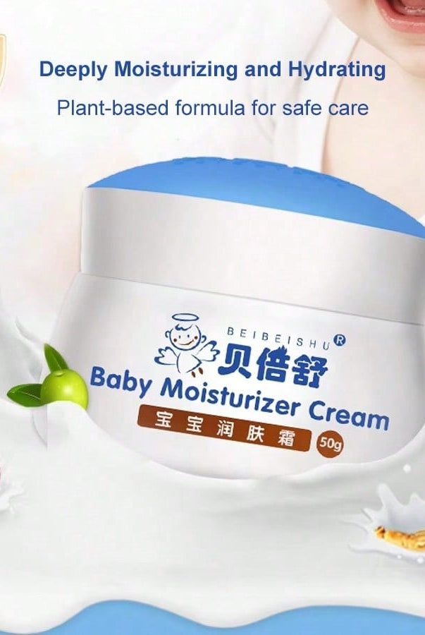 Newborn Face Cream: Hydrating & Moisturizing Skin Care Cream - Gentle - angle view