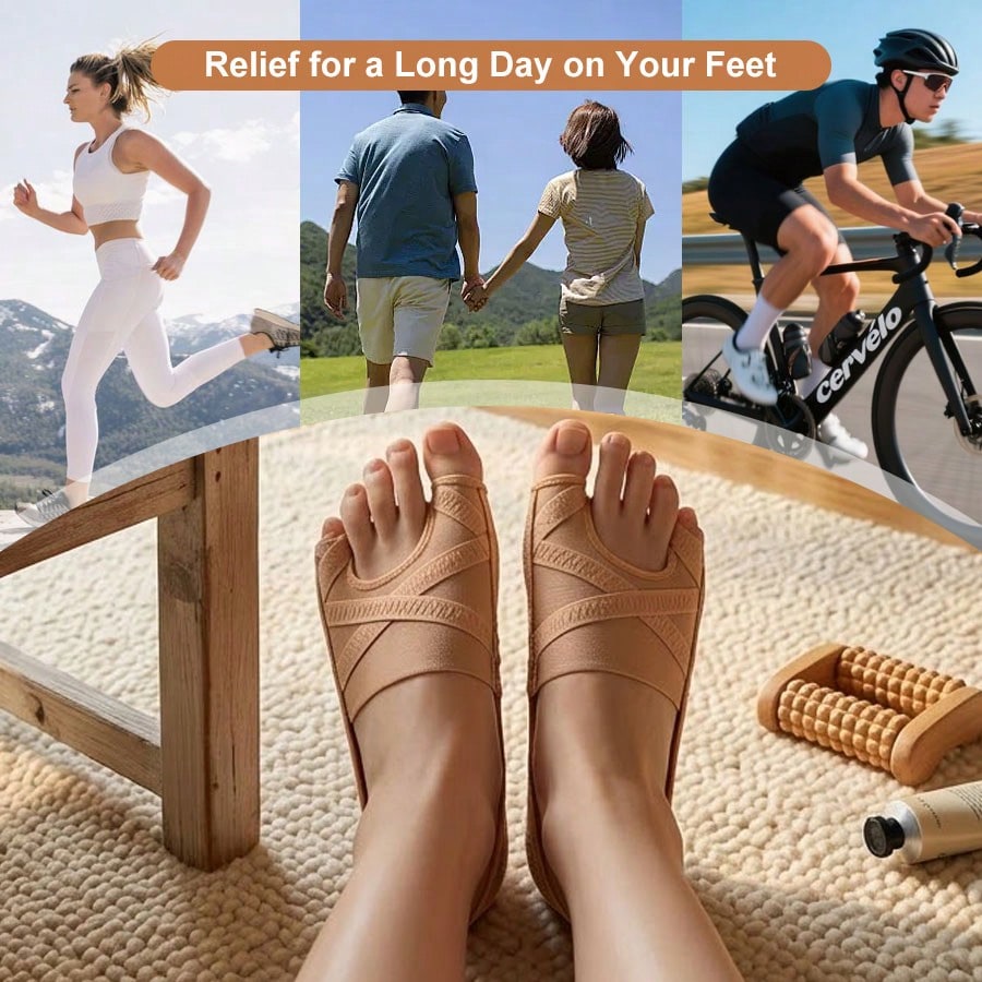 Bunion splint with breathable fabric inner lining detail view
