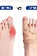 Bunion corrector washing and care instructions label close-up