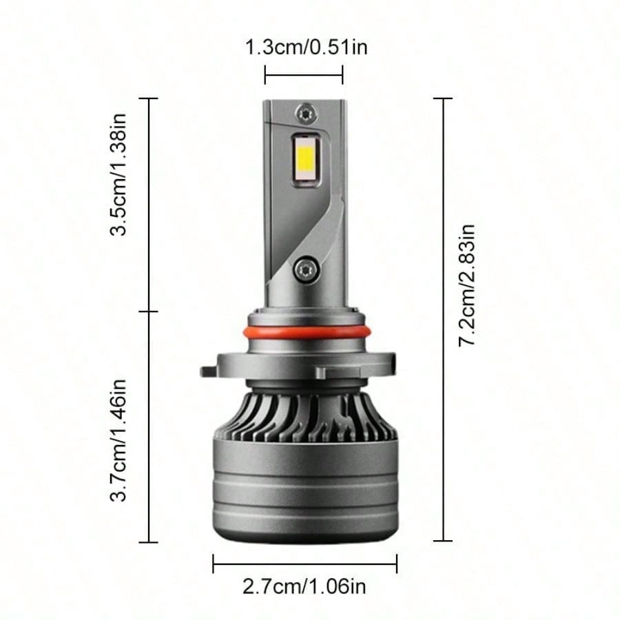 High-Brightness LED Headlights Car Headlights Replacement Lights Car Lights Refit Strong Light Assembly 100W+ Super Bright Lights Refit (LED Headlight) - view 6 of 7