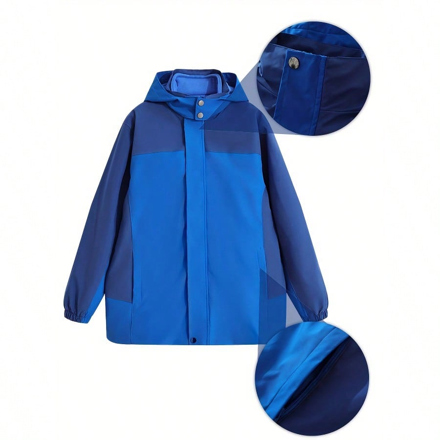 Men's Classic 3-in-1 Hooded Jacket - Waterproof Windproof Outdoor Shell & Warm Inner Layer for Fall & Winter, Also Perfect for Women - view 6 of 7