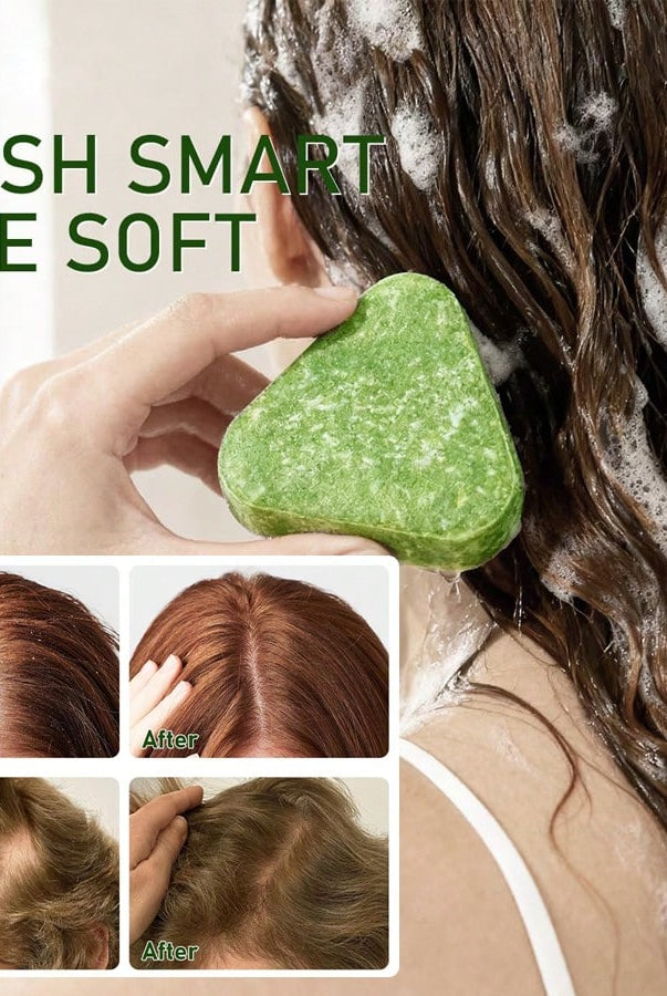 Anti Hair Loss Shampoo Bar DHT Blocker With Polygonum Ginseng Tea - detail view