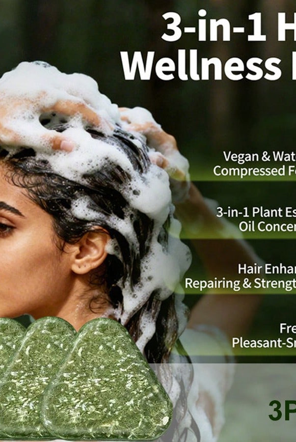 Anti Hair Loss Shampoo Bar DHT Blocker With Polygonum Ginseng Tea - angle view
