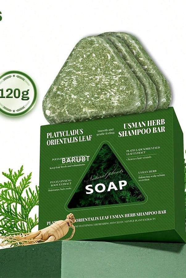 Anti Hair Loss Shampoo Bar DHT Blocker With Polygonum Ginseng Tea - lifestyle shot
