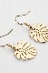 1.2cm*2.1cm Sparkly Heart Zircon Dangle Earrings - Gold Plated - back view