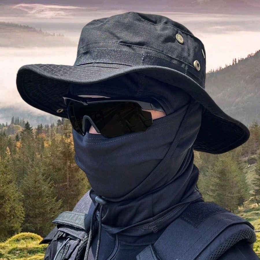 Boonie Hat With Face Mask Sun Protection Fishing Hat With Neck Cover Gift For Hikers - view 4 of 16