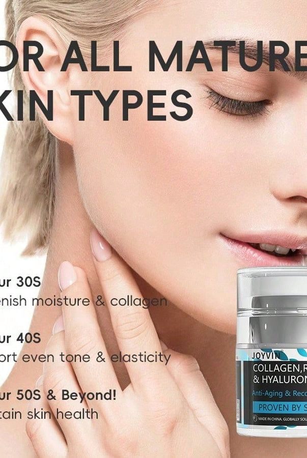 JOYVIN Collagen Retinol Hyaluronic Acid Anti-Aging Face Cream - 24H - side view