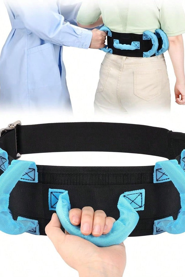 Gait Belt Transfer Belts with Handles for Lifting Seniors - Safety - detail view