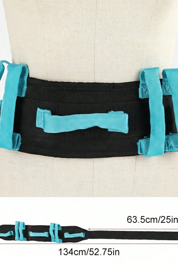 Gait Belt Transfer Belts with Handles for Lifting Seniors - Safety - side view
