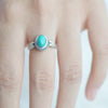Women's Turquoise Ring | Turquoise Silver Ring | Velany Store