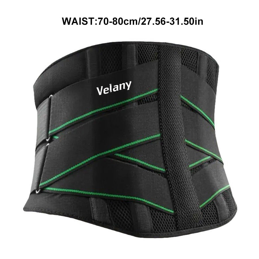 Velany Lower Back Brace | Adjustable Lumbar Support Belt with 5 Stays for Men & Women | Breathable Waist Trainer for Sciatica, Herniated Disc & Back Pain Relief - view 1 of 9