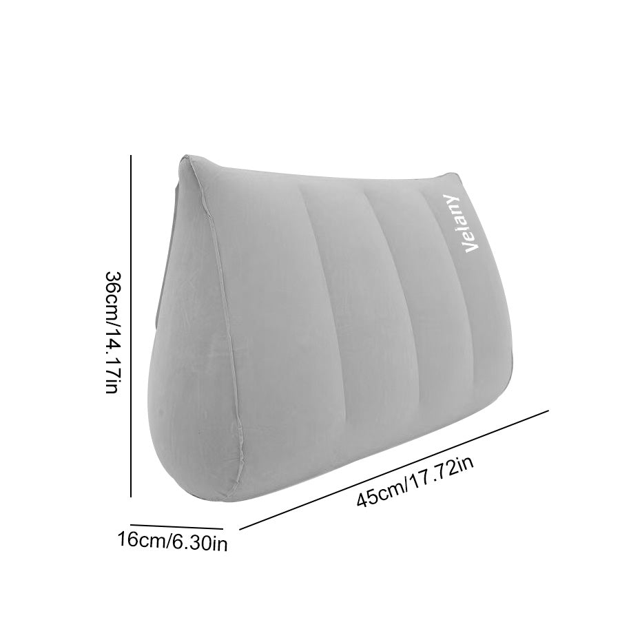 Velany Inflatable Wedge Pillow for Sleeping – Ergonomic Support for Back Pain, Acid Reflux & Leg Elevation - view 5 of 5