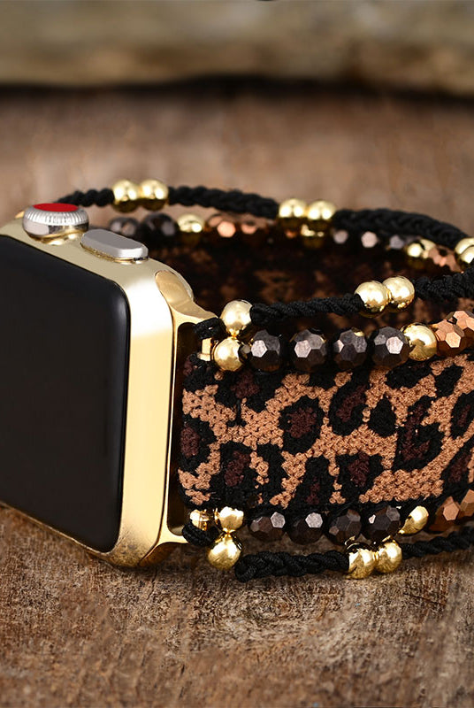 Safari Chic Boho Apple Watch Strap Compatible with Apple Watch - detail view