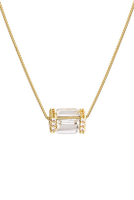 Gold Choker Birthstone Necklace | Solitaire Necklace | Velany Store