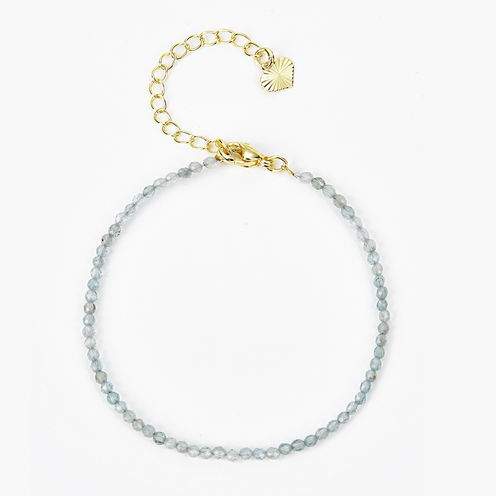 Sky Blue Topaz Bracelet | Women's Beaded Bracelet | Velany Store