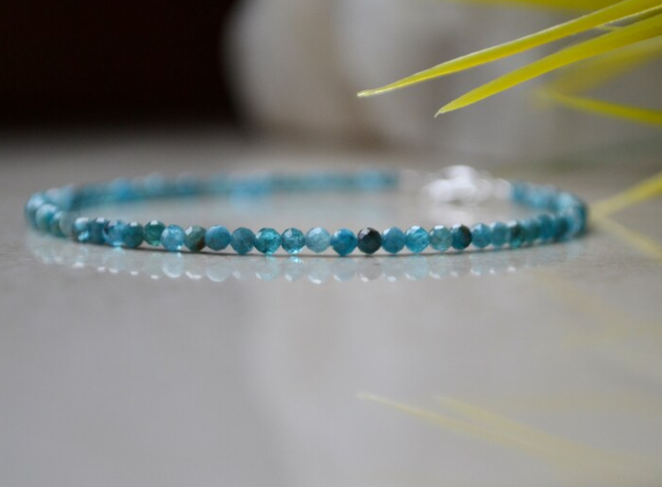 Neon Apatite Bracelet | Neon Beaded Bracelet | Velany Store