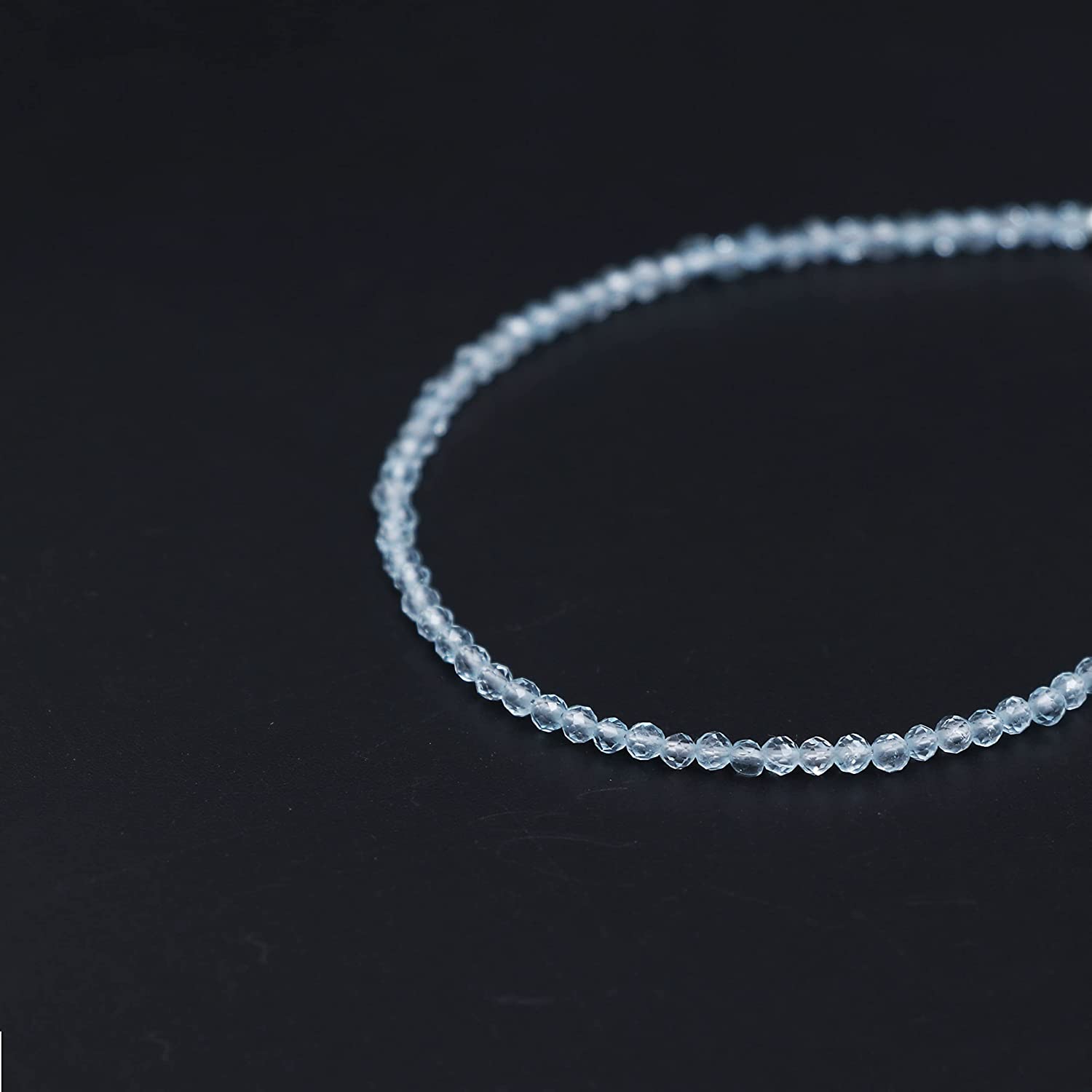 Sky Blue Topaz Bracelet | Women's Beaded Bracelet | Velany Store