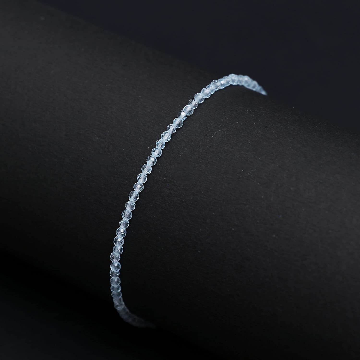 Sky Blue Topaz Bracelet | Women's Beaded Bracelet | Velany Store