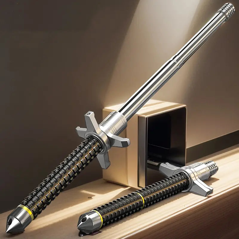 Expandable Self-Defense Baton for Personal Safety-Self-defense hiking pole with collapsible design