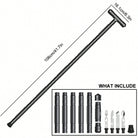 Adjustable Telescopic Hiking Trekking Pole Durable Aluminum Alloy Walking Stick For Outdoor Camping Climbing And Holiday Gift - view 7 of 8