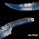 Feather Knife Hand Forged Viking Knife High Carbon Steel Butcher Knife Boning Knife For Meat Cutting Japanese Chef Knives Cooking Knife With Sheath For Kitchen Camping Gift For Dad - view 2 of 6