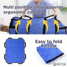 Extra Comfort Positioning Bed Pad 47"x40" - Washable Waterproof Medical Bed Pad with Reinforced Handles for Elderly Care & Safe Patient Transfers - Lightweight Durable Fabric for Home Healthcare, Bed Accessories, Patient Transfer Cushion, Easycarry - view 3 of 8