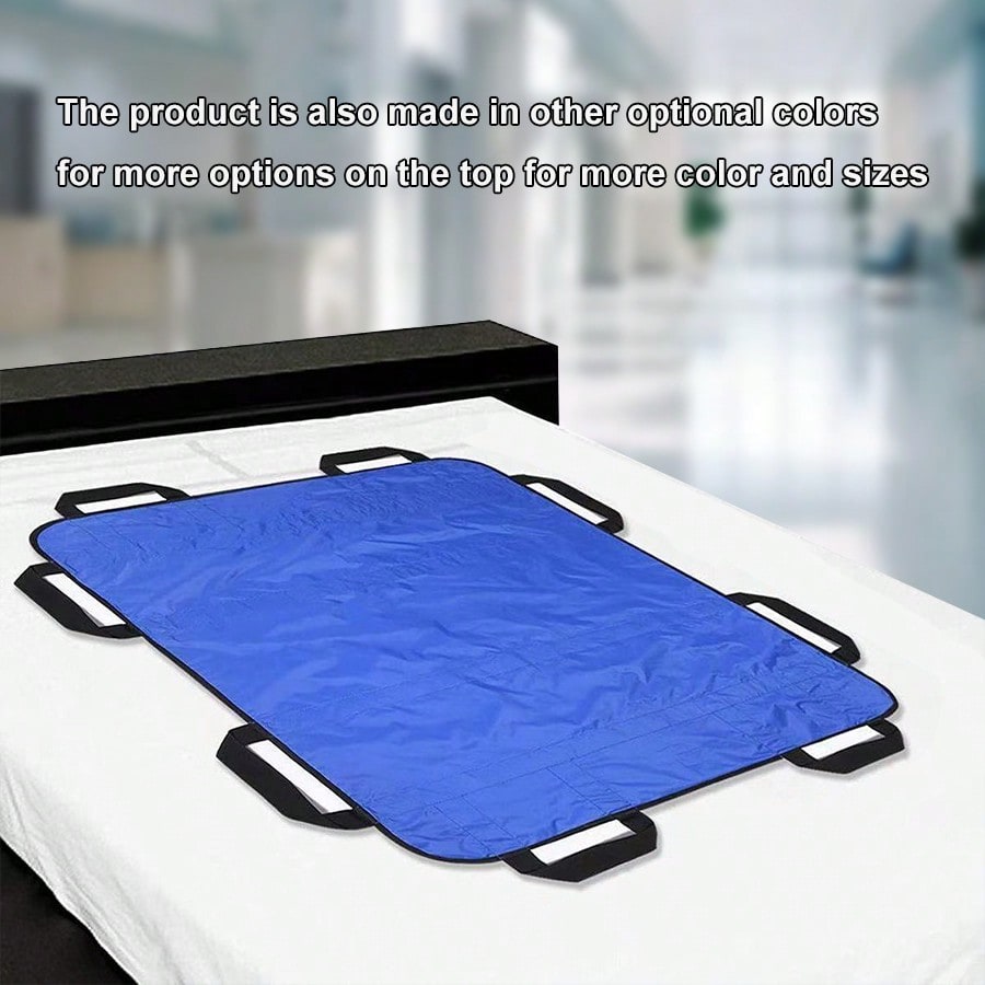 Extra Comfort Positioning Bed Pad 47"x40" - Washable Waterproof Medical Bed Pad with Reinforced Handles for Elderly Care & Safe Patient Transfers - Lightweight Durable Fabric for Home Healthcare, Bed Accessories, Patient Transfer Cushion, Easycarry - view 5 of 8