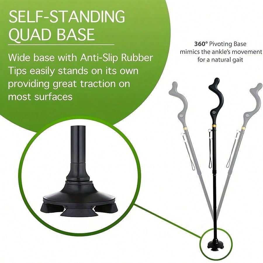 Unisex Trekking Poles - Heavy Duty Aluminum Trekking Poles, Ergonomic Handle, Rubber Anti-Slip Ends, Stylish And Adjustable - view 3 of 9