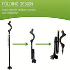 Unisex Trekking Poles - Heavy Duty Aluminum Trekking Poles, Ergonomic Handle, Rubber Anti-Slip Ends, Stylish And Adjustable - view 5 of 9