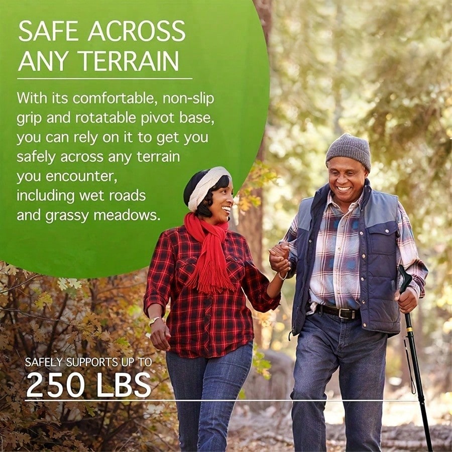 Unisex Trekking Poles - Heavy Duty Aluminum Trekking Poles, Ergonomic Handle, Rubber Anti-Slip Ends, Stylish And Adjustable - view 8 of 9