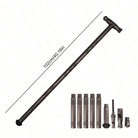 Adjustable Telescopic Hiking Trekking Pole Durable Aluminum Alloy Walking Stick For Outdoor Camping Climbing And Holiday Gift - view 6 of 7