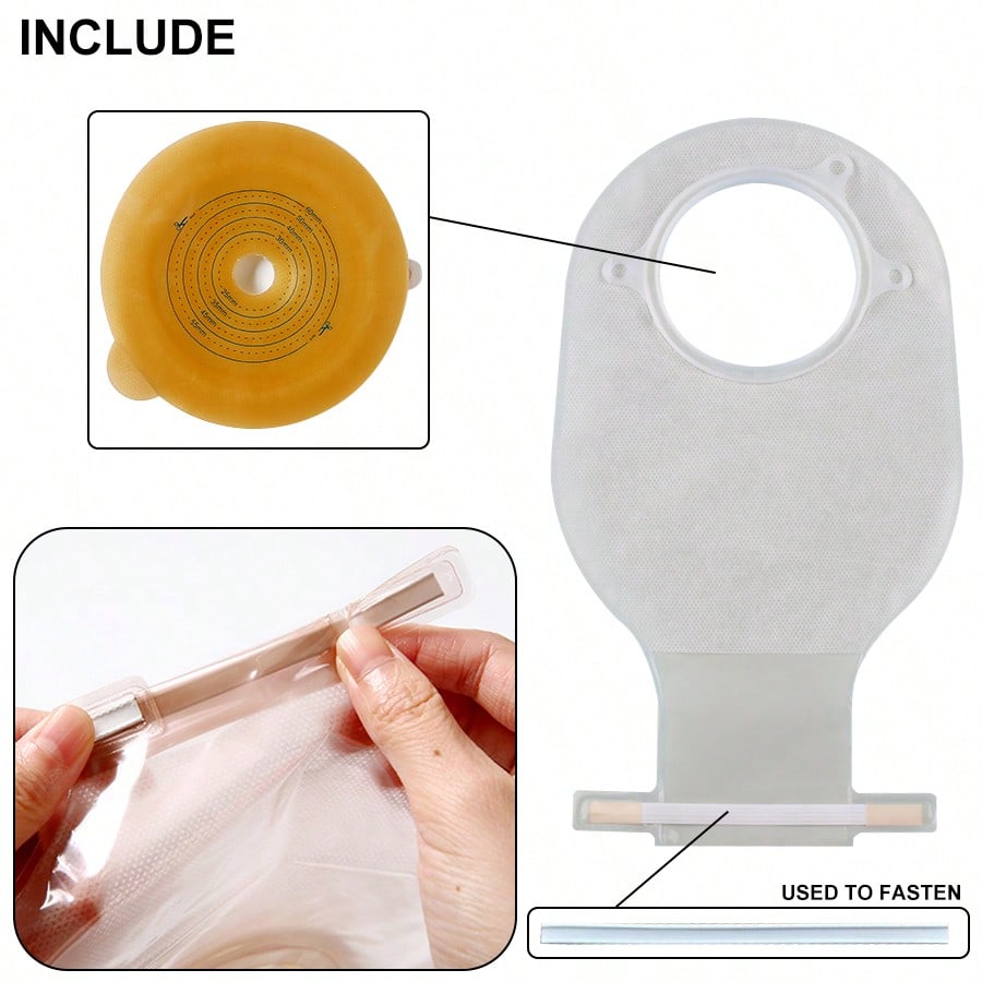 One-piece ostomy bag, ostomy supplies, ostomy cover for convenient care - view 5 of 10