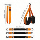 5 Pcs Heavy-Duty Latex Pull-Up Assist Band Set, Adjustable Resistance Bands With Knee And Foot Support, 225lbs Weight Capacity For Strength Training - For Fitness Enthusiasts & Athletes - Ideal For Home & Gym Workouts - view 6 of 7