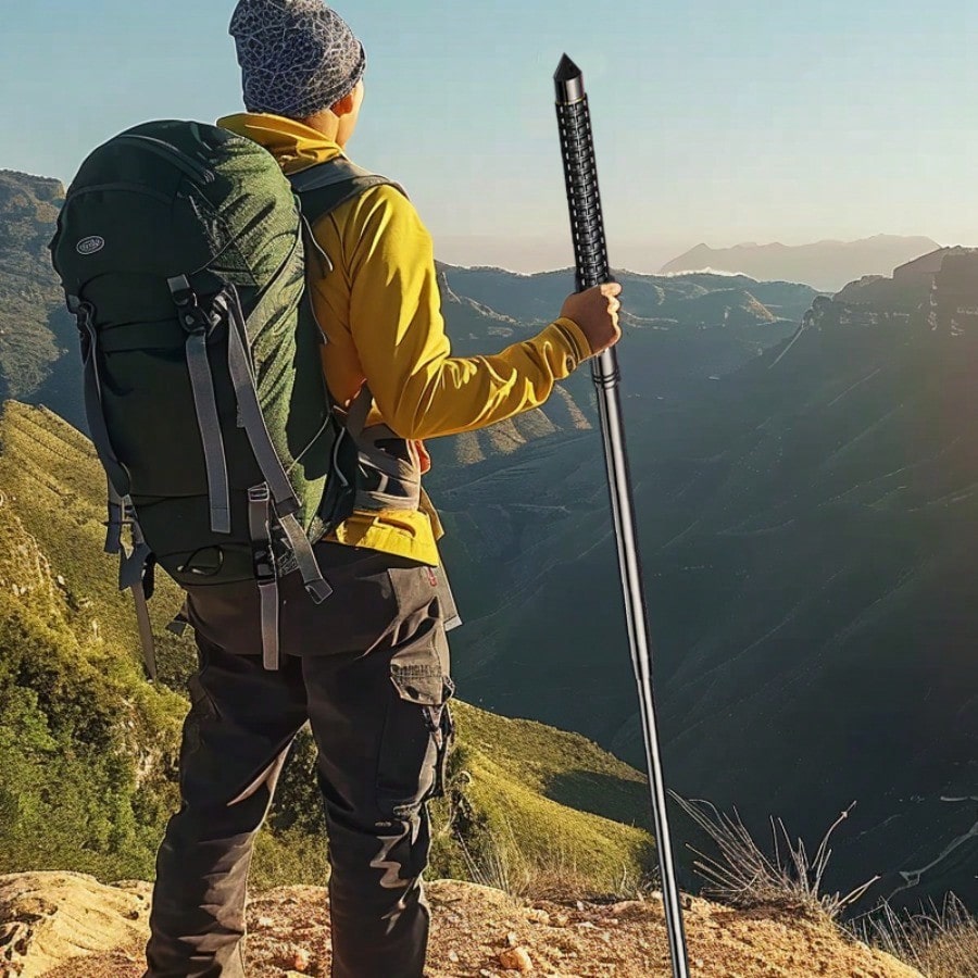 Outdoor Hiking Staff Hiking Sticks For Trekking And Mountaineering - view 7 of 11