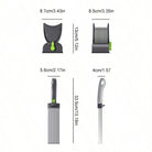ONCE FOR ALL Fresh Meat Slicer Cleaver Kitchen Knife Set For Meat Slicing Shredding, Manual Jerky Cutter Food Slicer For Beef Pork Mutton For Home Cooking BBQ Hot Pot - view 12 of 13