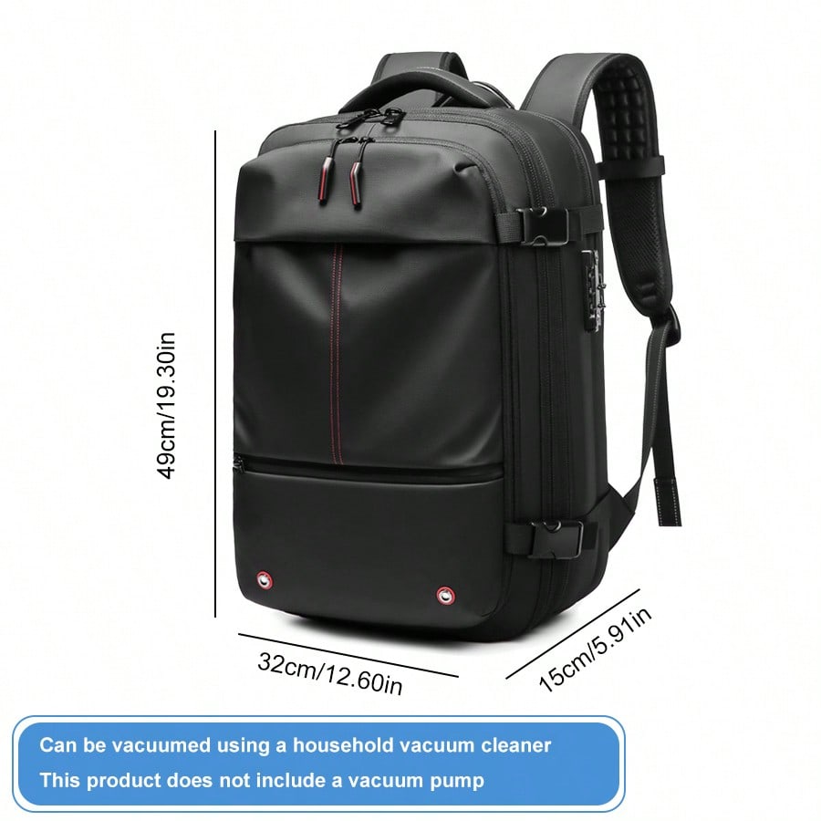 Hiking Backpack Travel Backpack Men's Business Multifunction Computer Bag Vacuum Compression Large-capacity Backpack No pump included, requires a household vacuum cleaner as a replacement - view 1 of 16