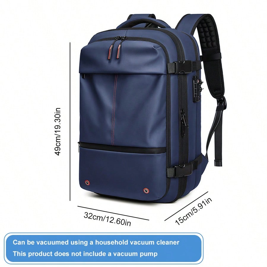 Hiking Backpack Travel Backpack Men's Business Multifunction Computer Bag Vacuum Compression Large-capacity Backpack No pump included, requires a household vacuum cleaner as a replacement - view 9 of 16