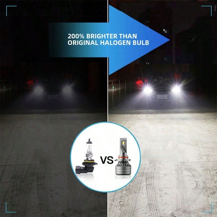 High-Brightness LED Headlights Car Headlights Replacement Lights Car Lights Refit Strong Light Assembly 100W+ Super Bright Lights Refit (LED Headlight) - view 2 of 7