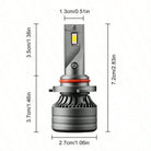 High-Brightness LED Headlights Car Headlights Replacement Lights Car Lights Refit Strong Light Assembly 100W+ Super Bright Lights Refit (LED Headlight) - view 6 of 7