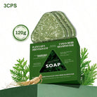 Anti Hair Loss Shampoo Bar DHT Blocker With Polygonum Ginseng Tea Tree Extracts Strengthens Roots Reduces Hair Fall For Thinning Hair Sulfate-Free Herbal Hair Growth Soap 120g*3 Pack For Men Women Hair Care - view 7 of 7