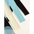 Casual Long Sleeve Slim Bodysuit, Women's Clothing 4 PACKS Blue+White+black, XL - view 6 of 9