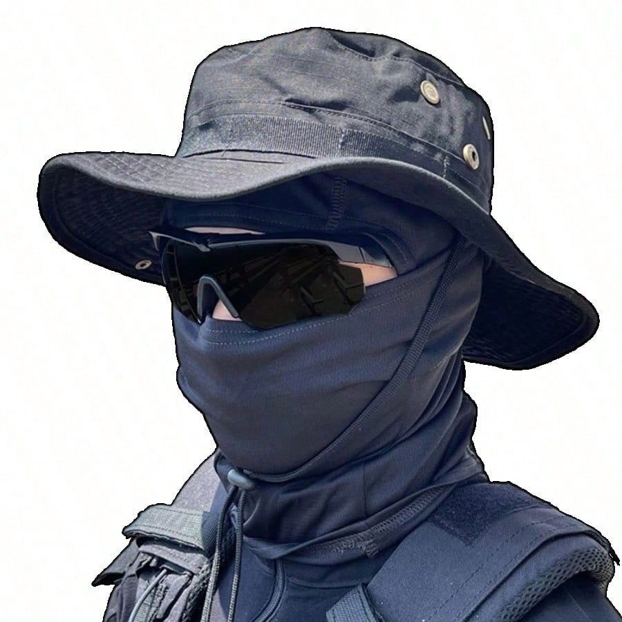 Boonie Hat With Face Mask Sun Protection Fishing Hat With Neck Cover Gift For Hikers - view 3 of 16