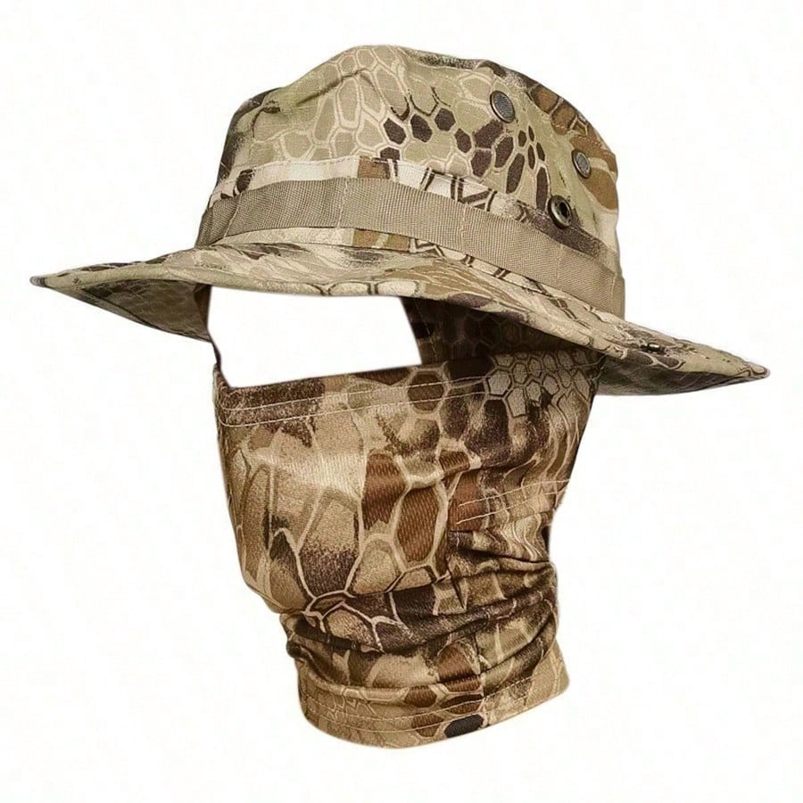 Boonie Hat With Face Mask Sun Protection Fishing Hat With Neck Cover Gift For Hikers - view 10 of 16