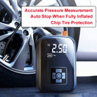 Portable Car Tire Inflator, Wireless Air Pump with Digital Display, Auto Stop Inflation, Emergency SOS Light, 12V DC/Rechargeable for Car, Motorcycle, Bike, Balls - view 2 of 7