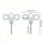 2pcs Stainless Steel Windproof Camping Deck Nails - 3-Eye Screw Ground Stakes with Threaded Design for Secure Tent & Shelter Rope Fixing, Heavy-Duty Outdoor Tent Accessories for Windy Conditions, Threeeye Screw Nails, Durable Construction - view 5 of 6