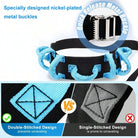 Gait Belt Transfer Belts with Handles for Lifting Seniors, Safety Gate Belt with Metal Buckle Nursing Safety Patient Assist for Elderly, Disabled, Physical Therapy, Caregivers（Blue） - view 1 of 6