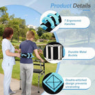 Gait Belt Transfer Belts with Handles for Lifting Seniors, Safety Gate Belt with Metal Buckle Nursing Safety Patient Assist for Elderly, Disabled, Physical Therapy, Caregivers（Blue） - view 3 of 6